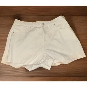 Copied - Wild Fable Women’s High Rise White Shorts Easy Rigid Size 16